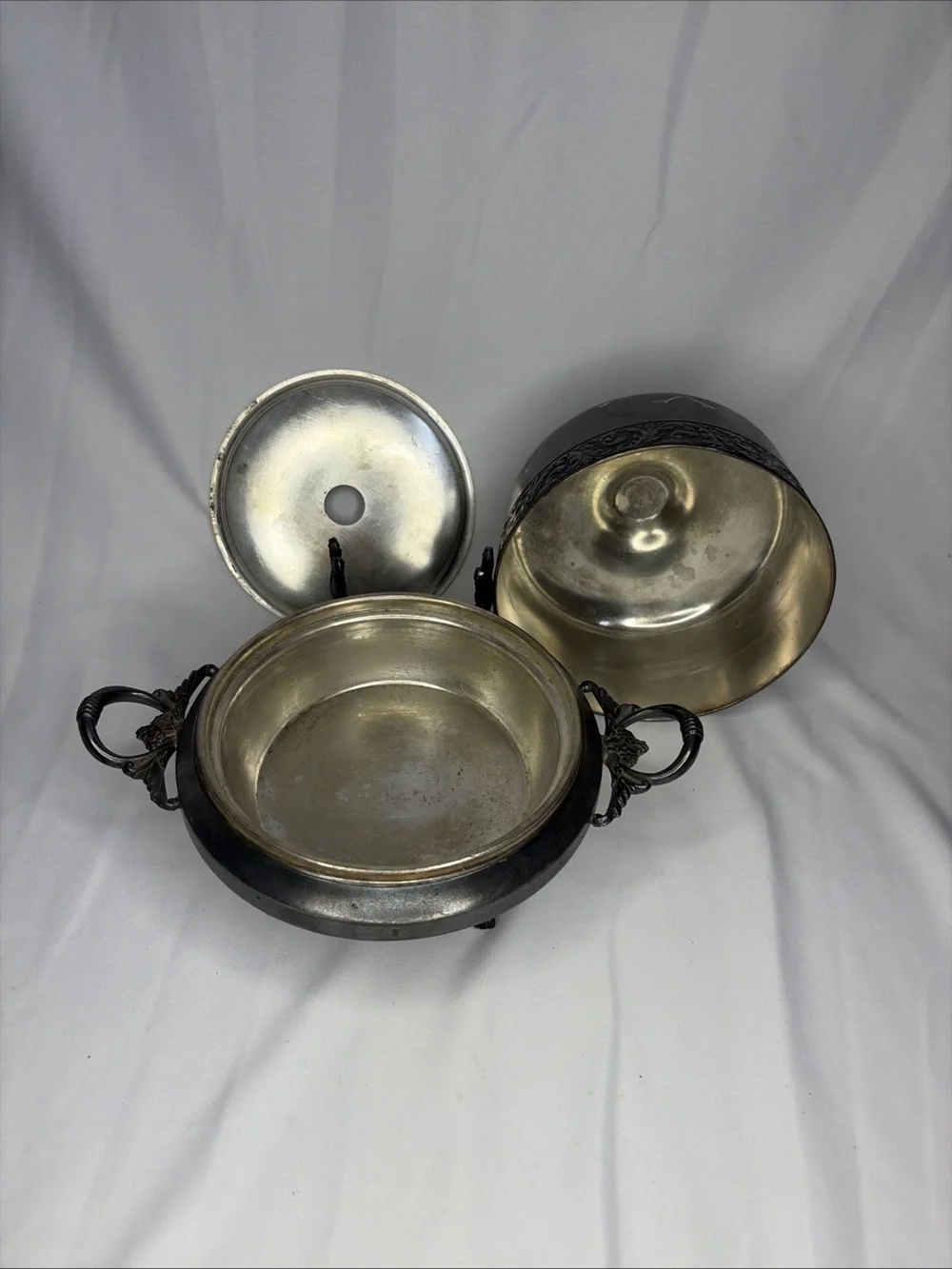 Antique Victorian Silver-Plated Domed Butter Dish Royal Mfg Co